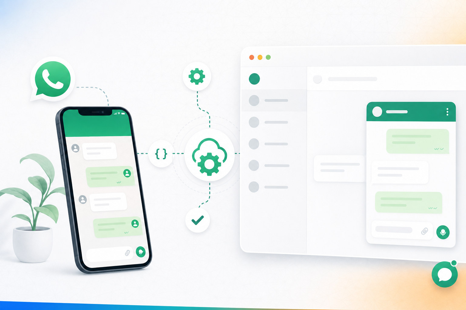 Widget WhatsApp intégré sur un site web avec bouton click-to-chat